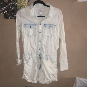 Denim style romper NWT